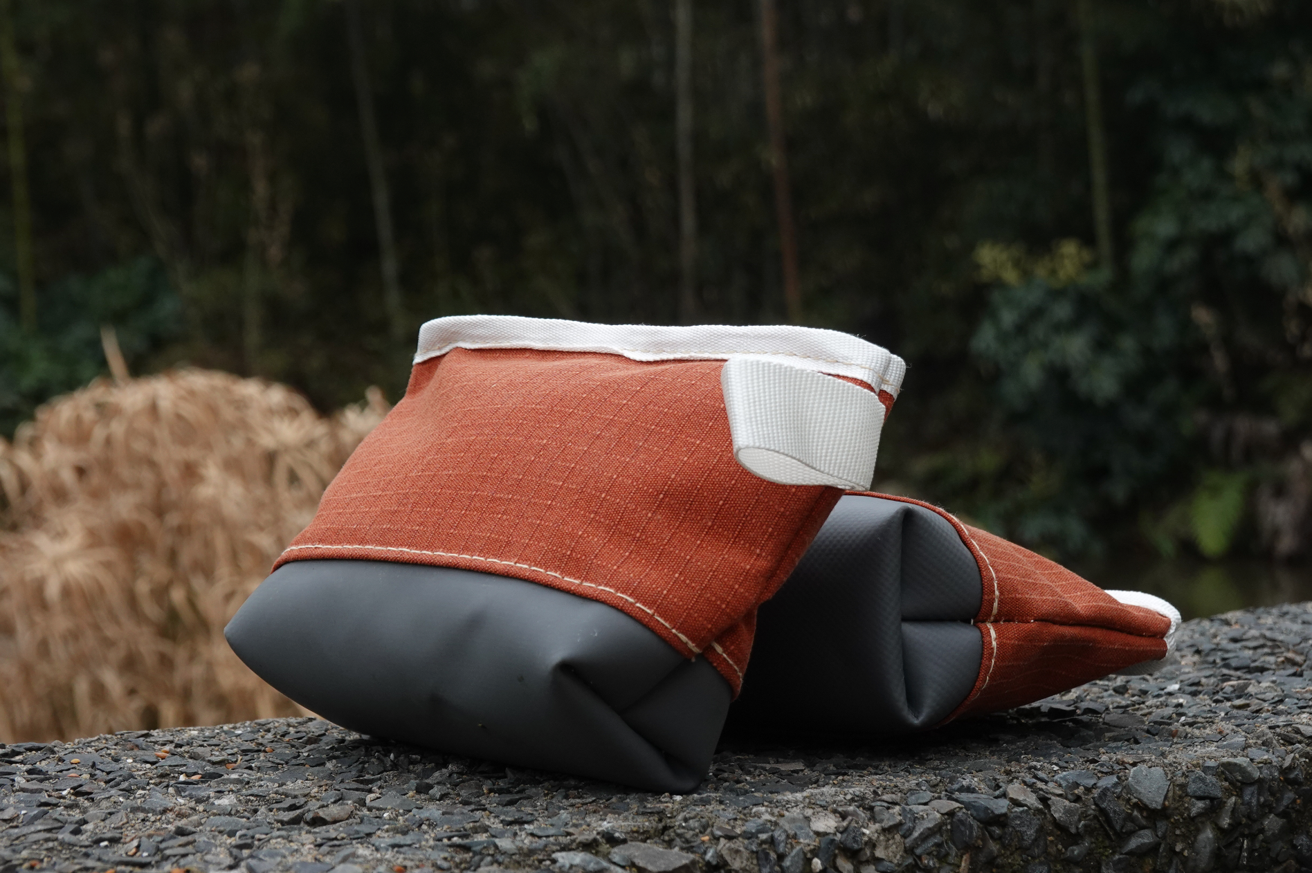 Kulturbeutel aus Zeltplane · Ockerrot (1L) - Ansicht 5