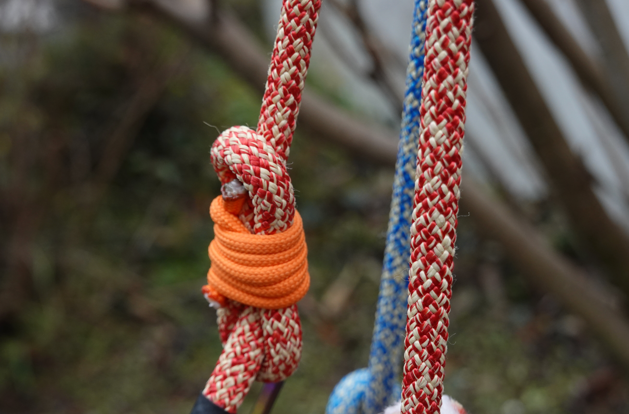 Kevlar & Dyneema Gurt Handgewebt · Blau/Rot - Ansicht 9