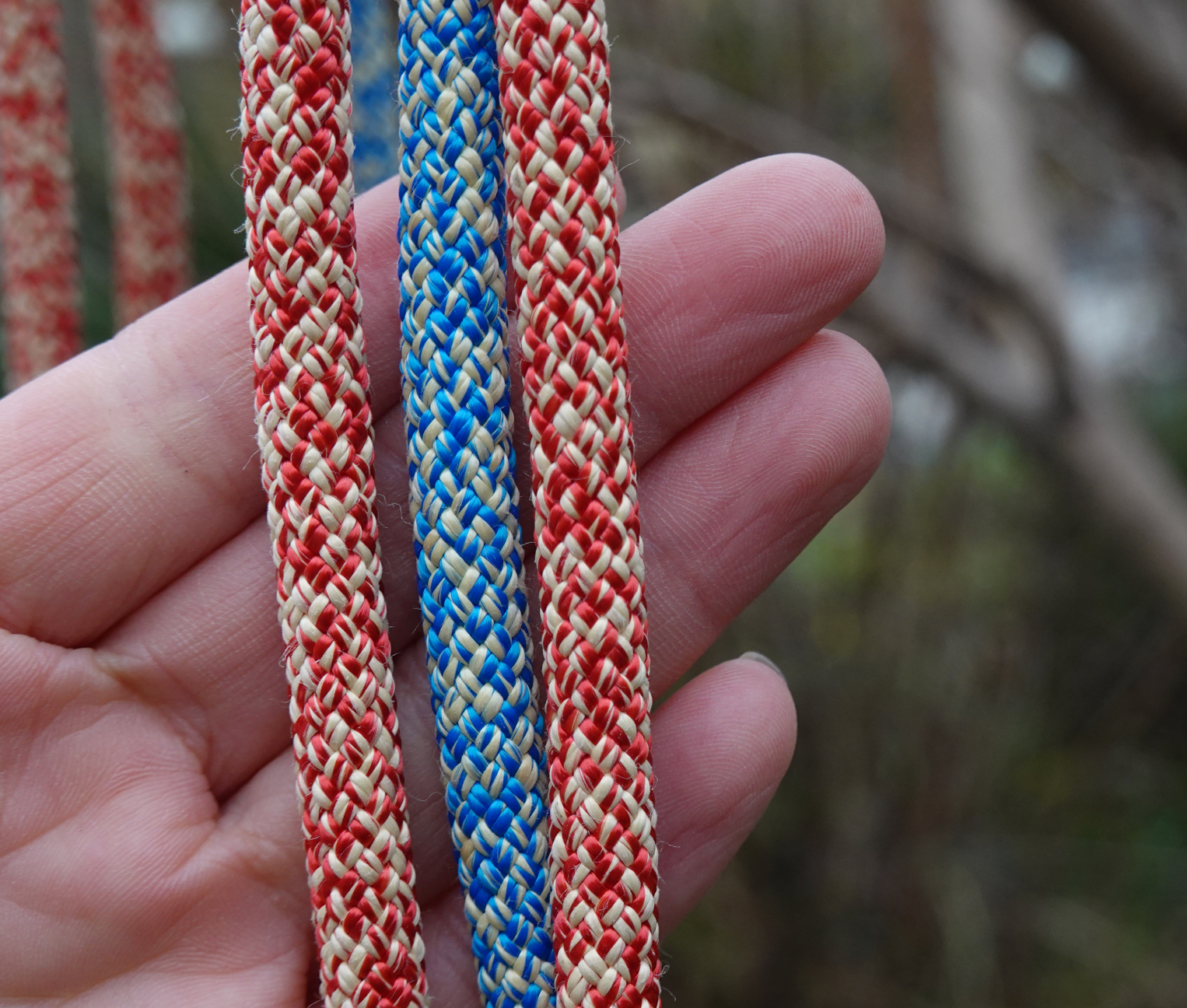 Kevlar & Dyneema Gurt Handgewebt · Blau/Rot - Ansicht 10