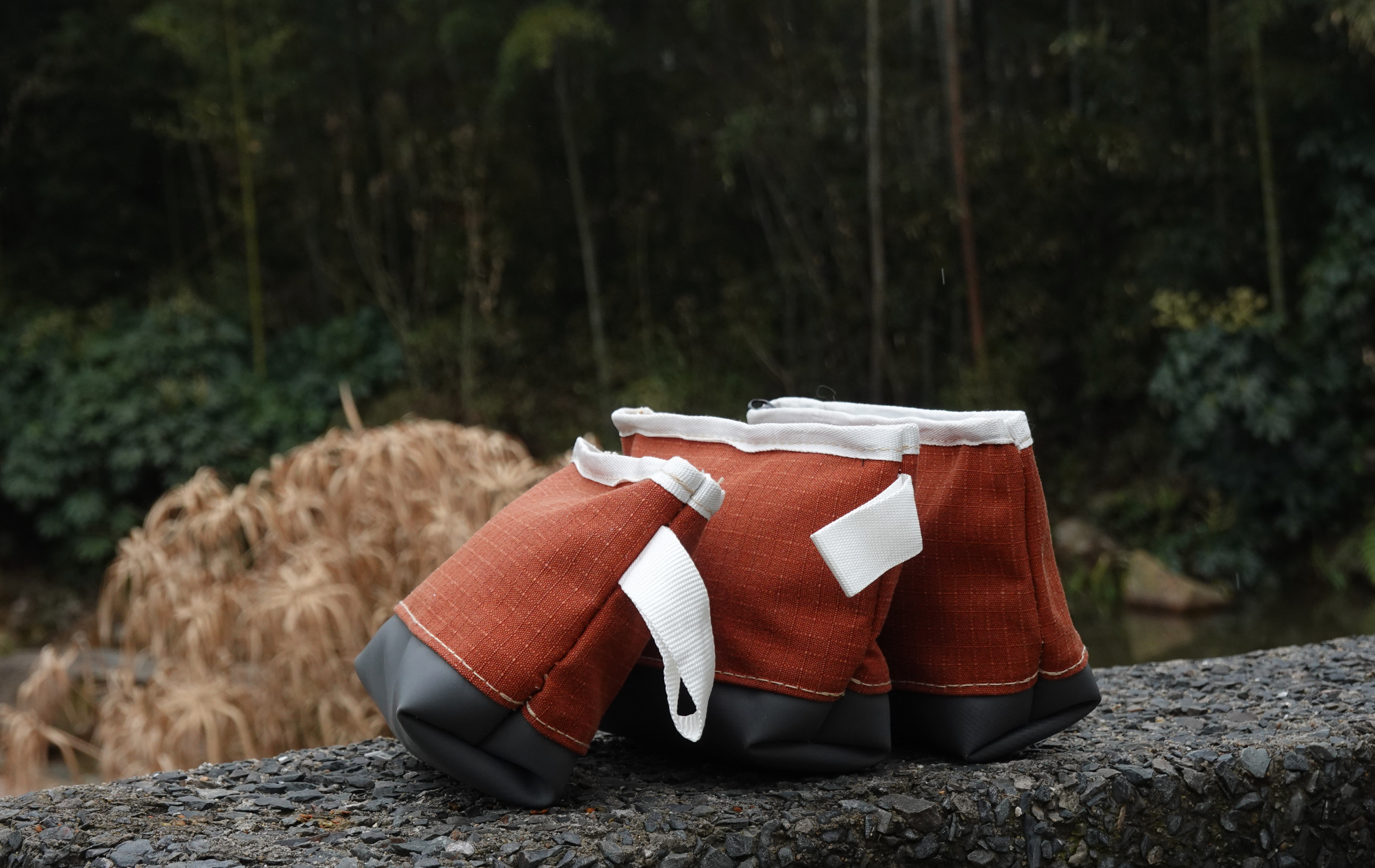 Kulturbeutel aus Zeltplane · Ockerrot (1L) - Ansicht 3
